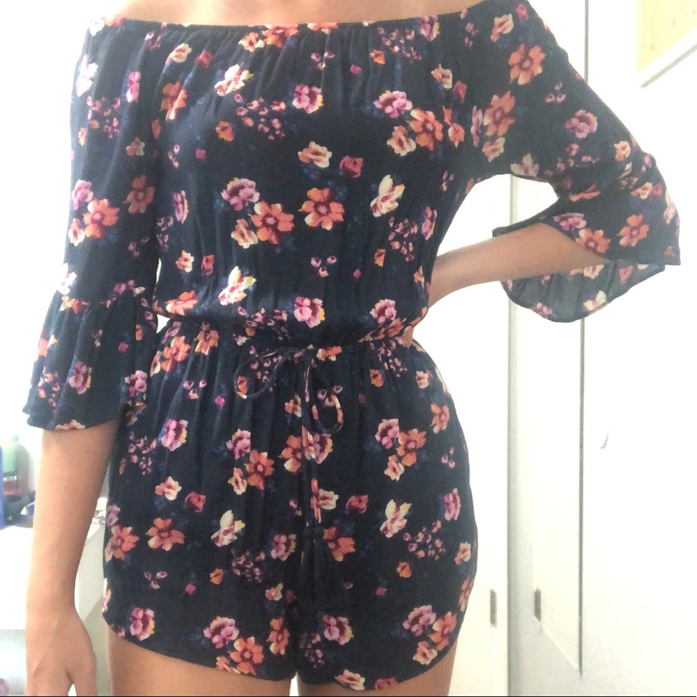 Hollister floral romper